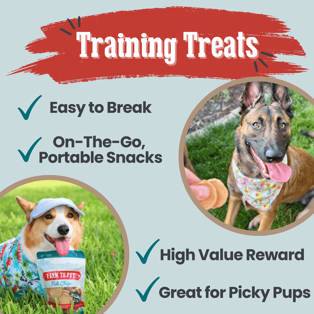 Fish Chips for Dogs | Wild-Caught Fish Dog Treats